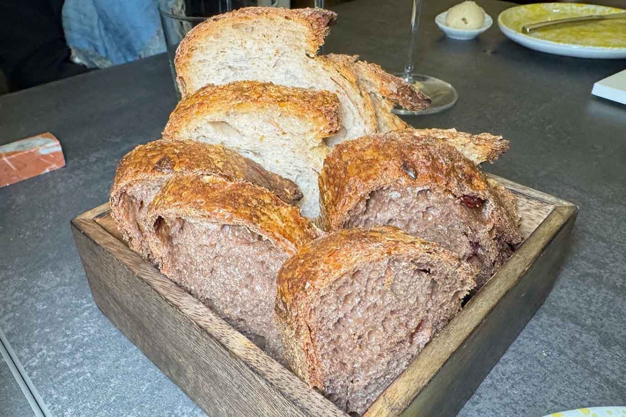 il pane del ristorante Metis a Roma Sud 