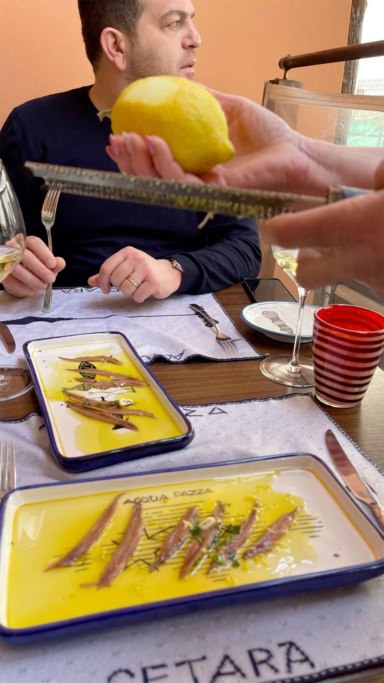 le alici del ristorante Acquapazza a Cetara