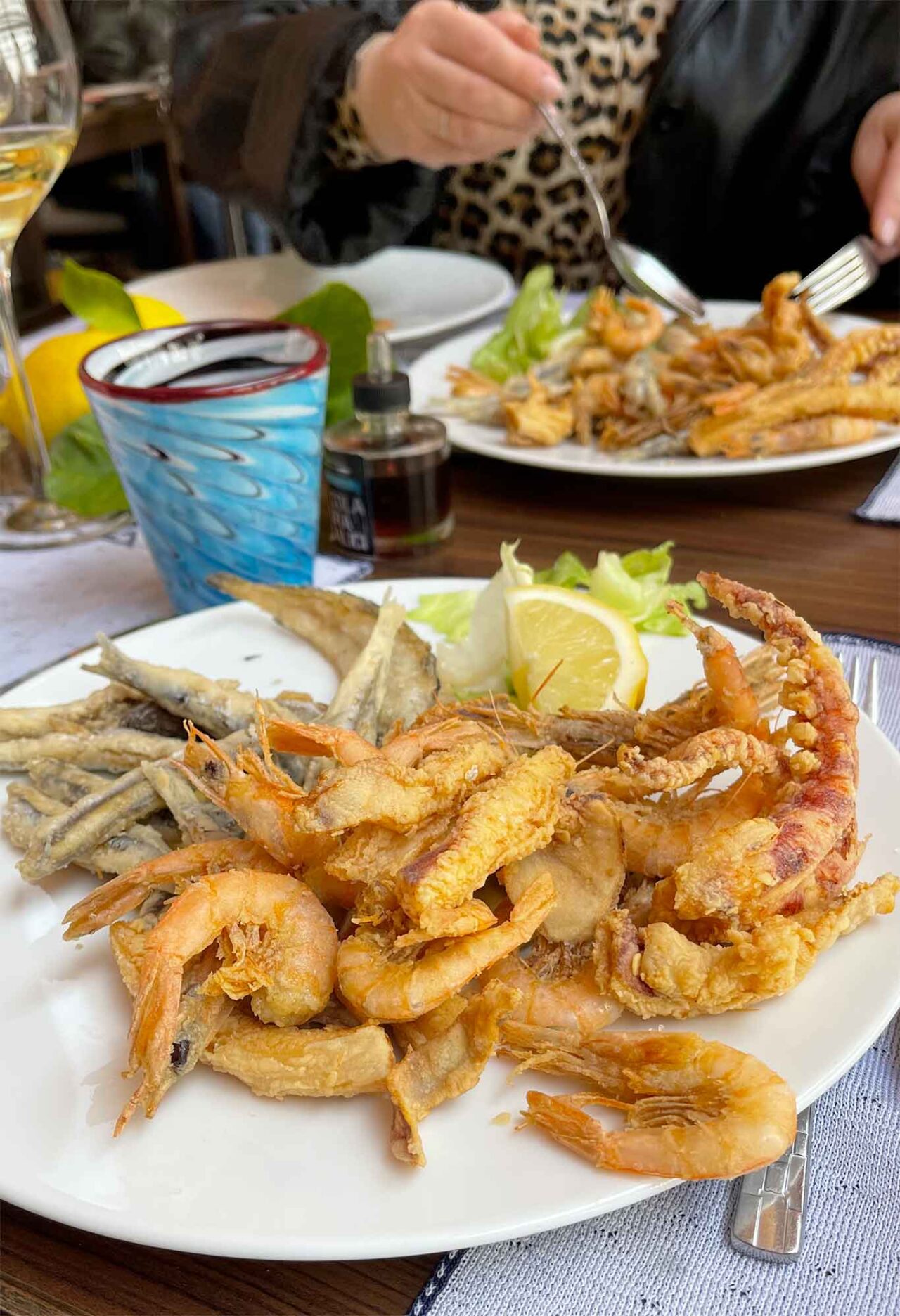 la frittura di pesce del ristorante Acquapazza a Cetara