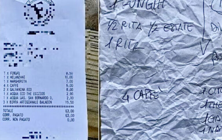 “3 pizze 60 €”: ma a postare lo scontrino è il ristoratore di Genova 