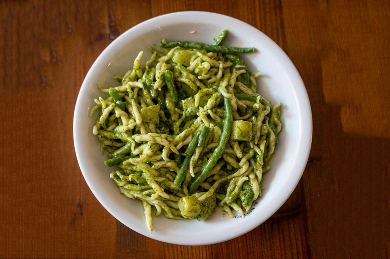 Pesto trofie sartori Primi piatti di pasta 