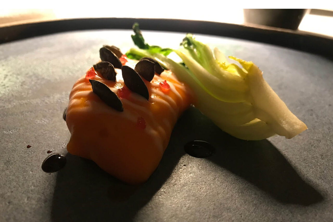 baccala Campari semi zucca pak choi