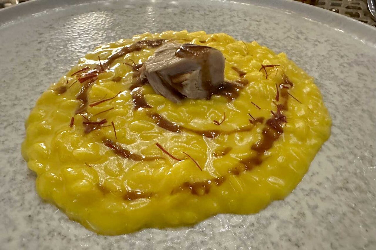 ristorante Sfizio hotel Rosa Grand Milano: risotto alla milanese