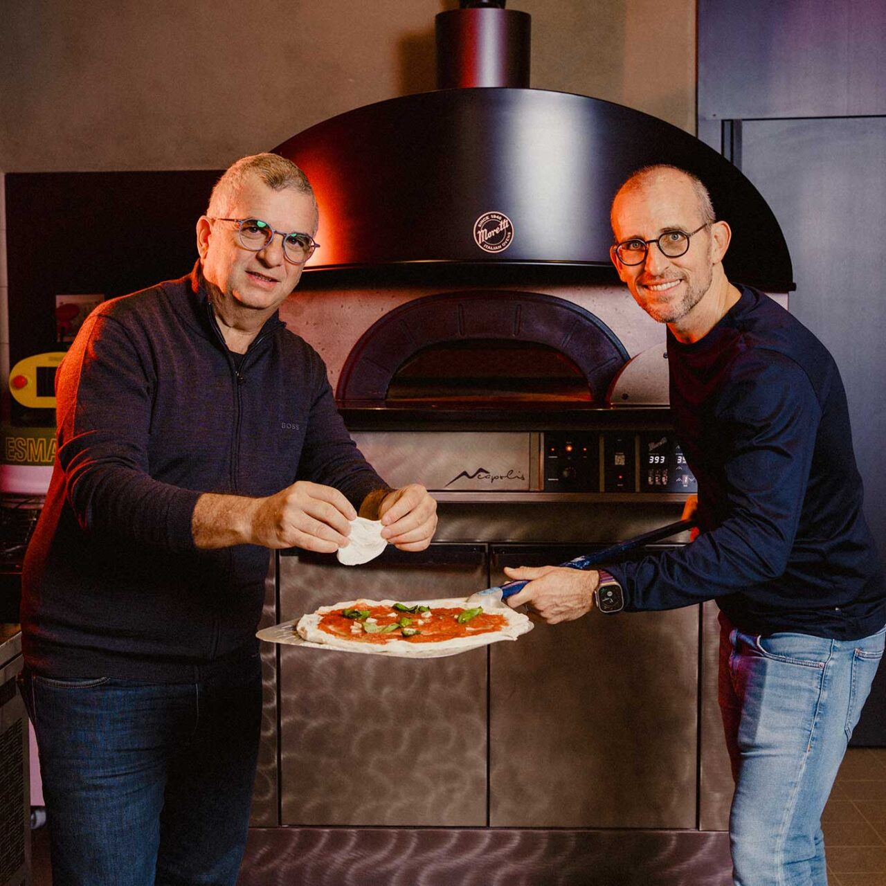 il forno della pizzeria Fud Bottega Sicula a Palermo