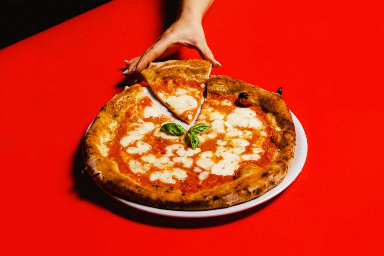 la pizza margherita della pizzeria Fud Bottega Sicula a Palermo