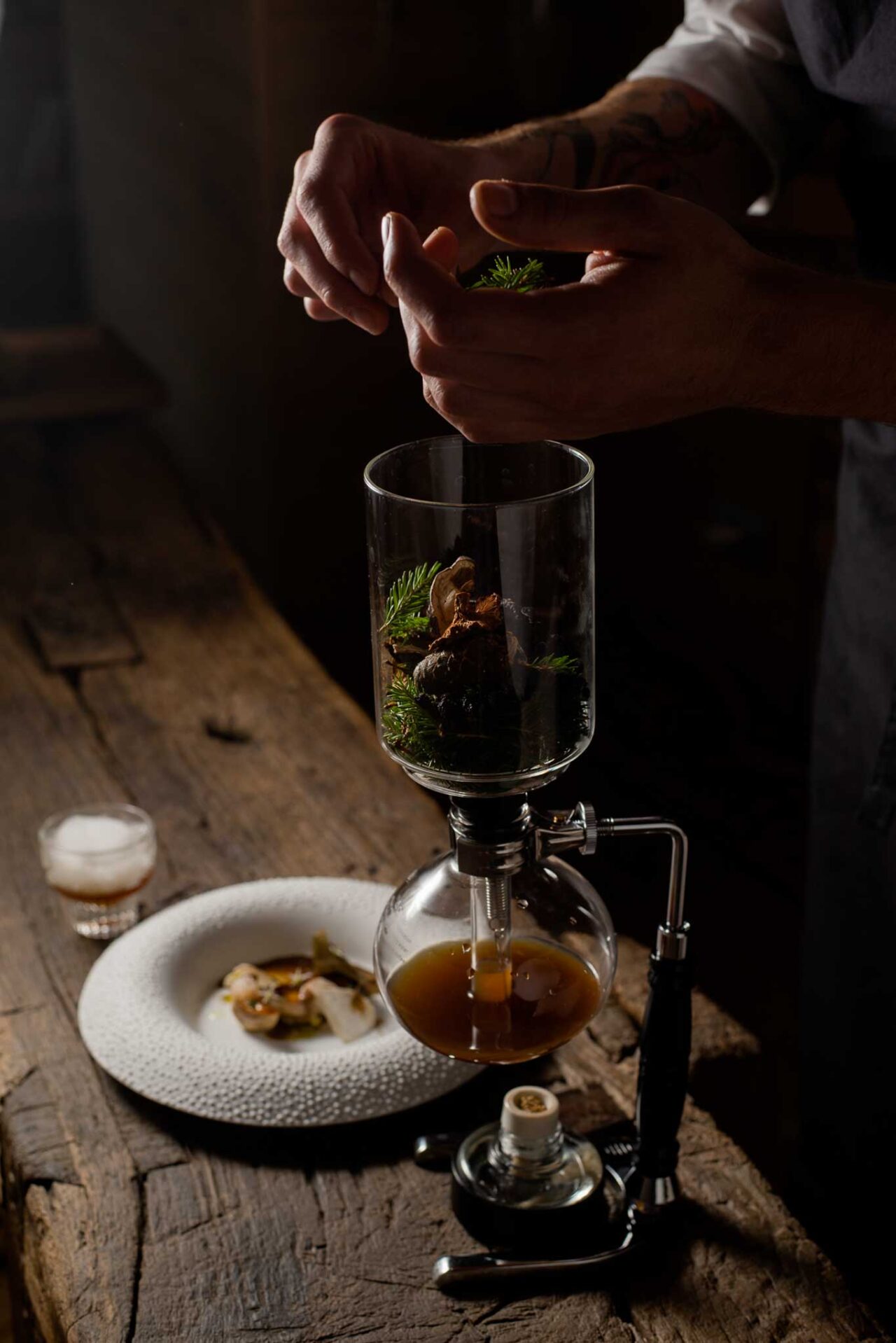 funghi porcini brodo di bosco aglio orsino