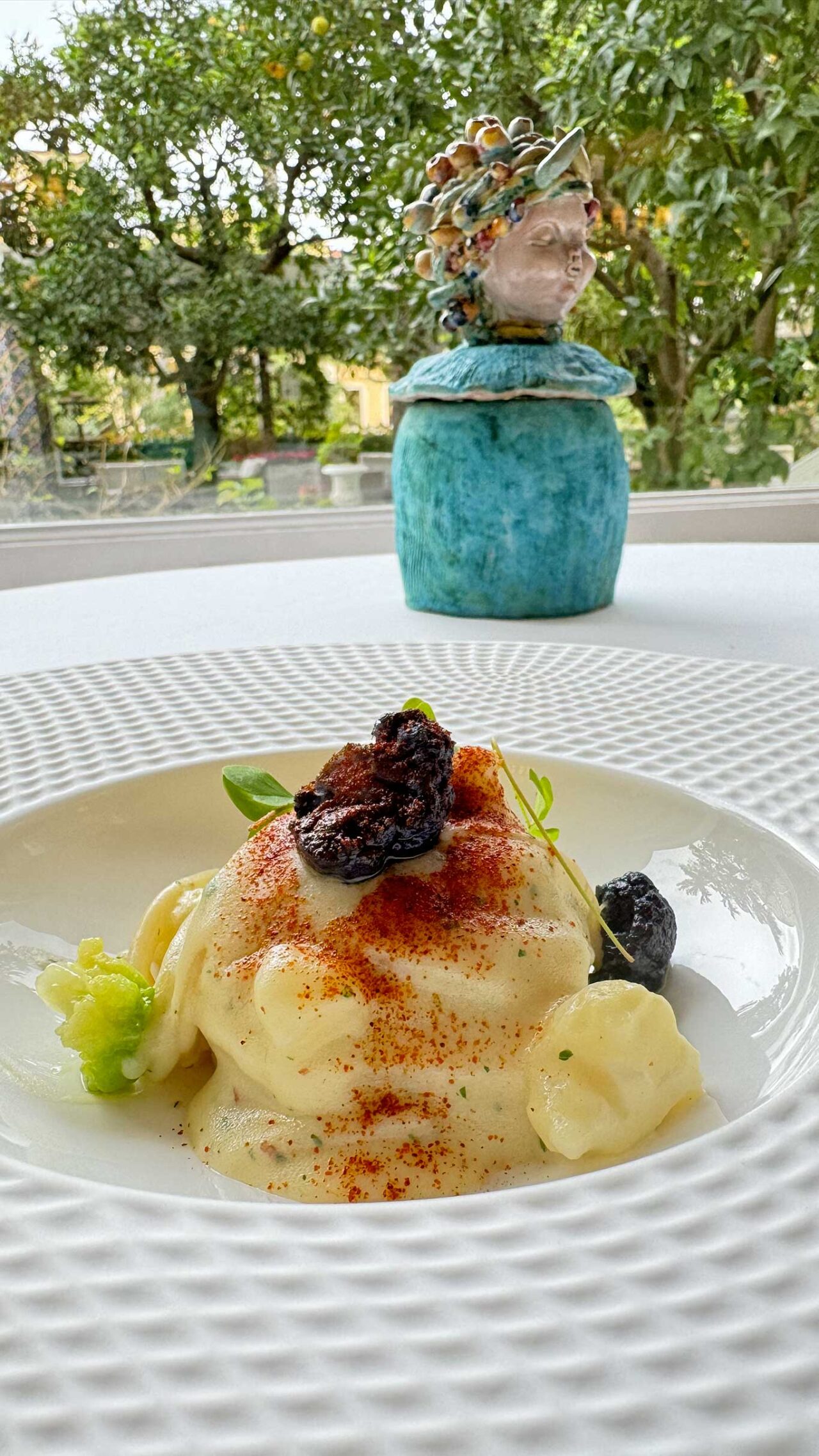 spaghetti con cavolfiori al ristorante Zest Grand Hotel La Favorita a Sorrento 