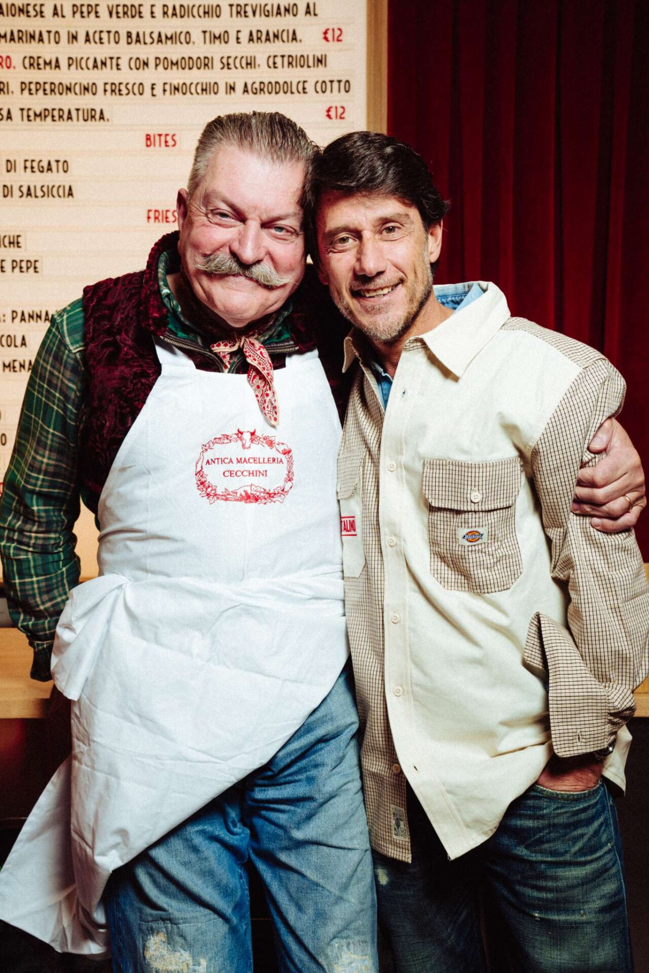 Dario Cecchini con Francesco Panella