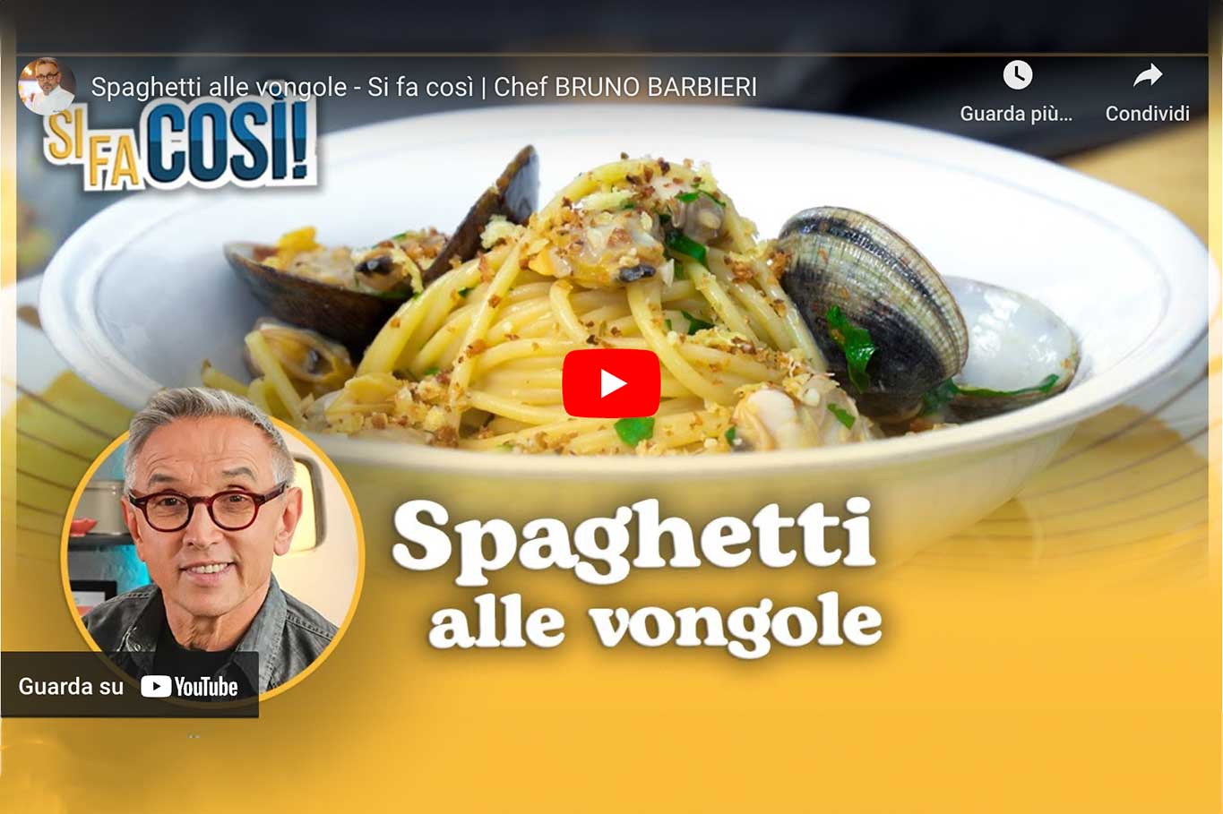 Spaghetti con vongole e burro: cosa non va nella ricetta di Barbieri