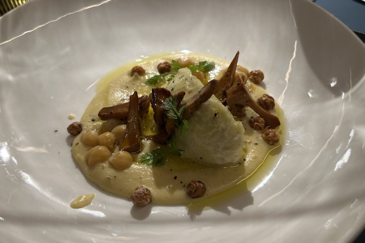 terrazza triennale ristorante milano baccalà ceci finferli