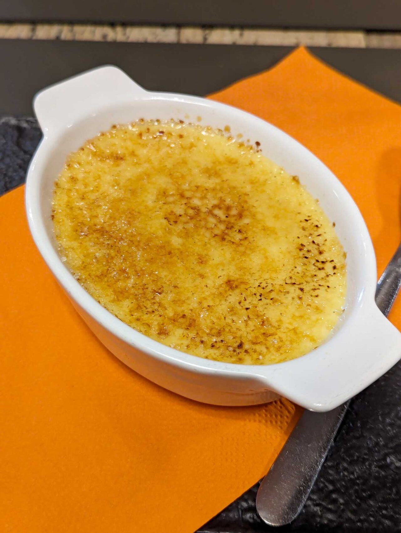 la crème brulée di Passatempo BBQ a Perugia 