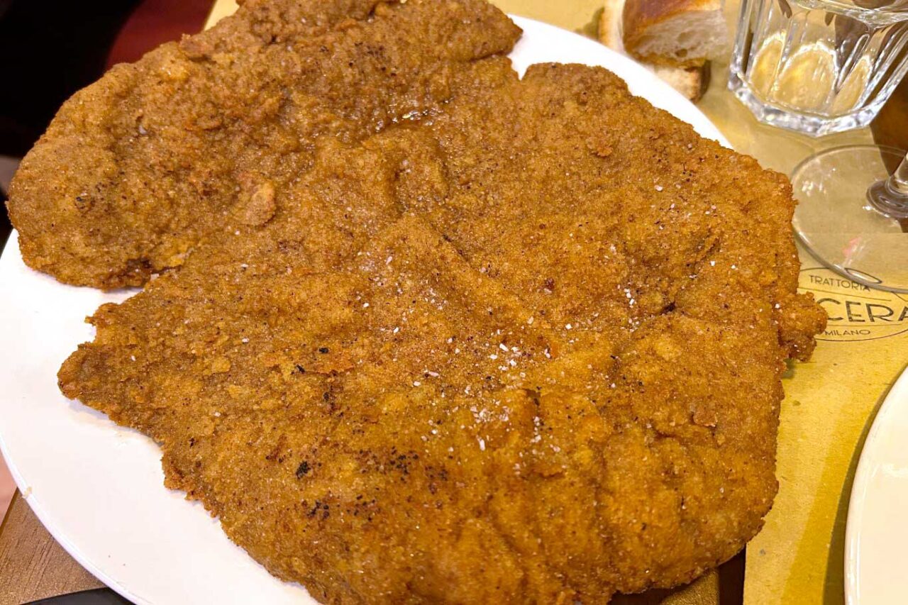 Trattoria Sincera a Milano cotoletta orecchia di elefante