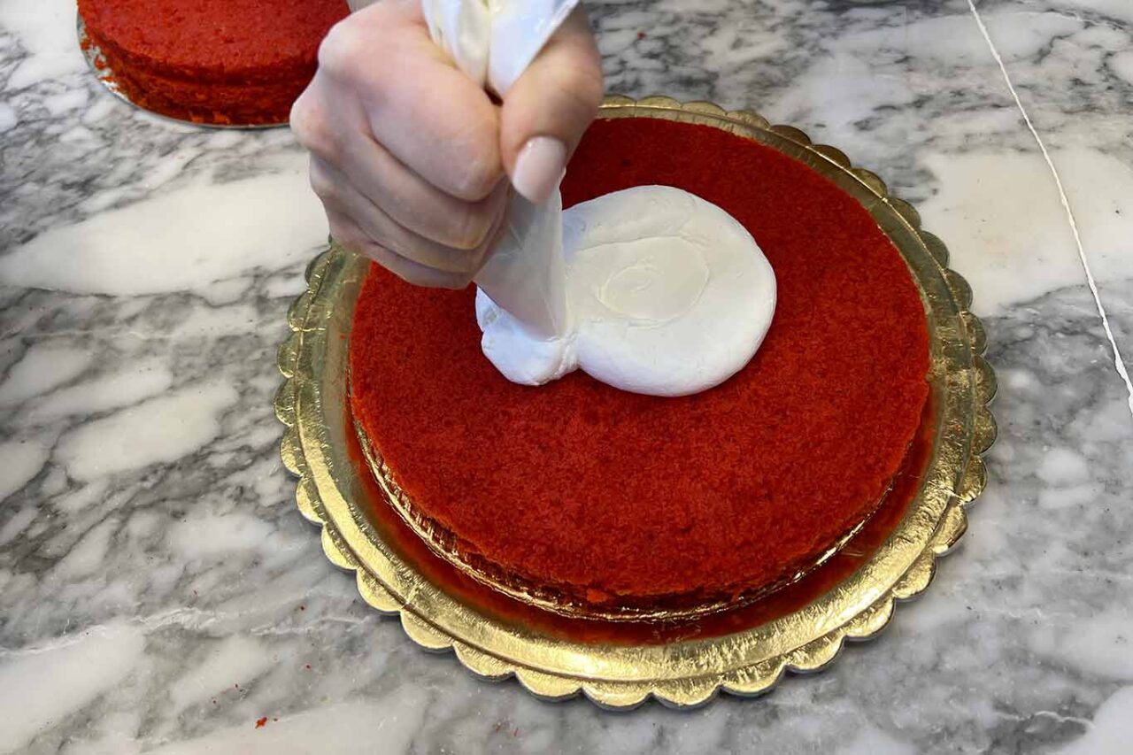 la ricetta della Red Velvet: la farcitura