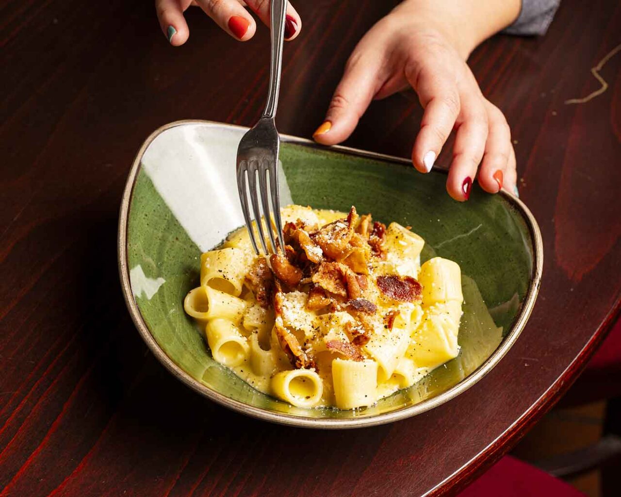 tra le migliori proposte di carbonara: Proloco Trastevere a Roma