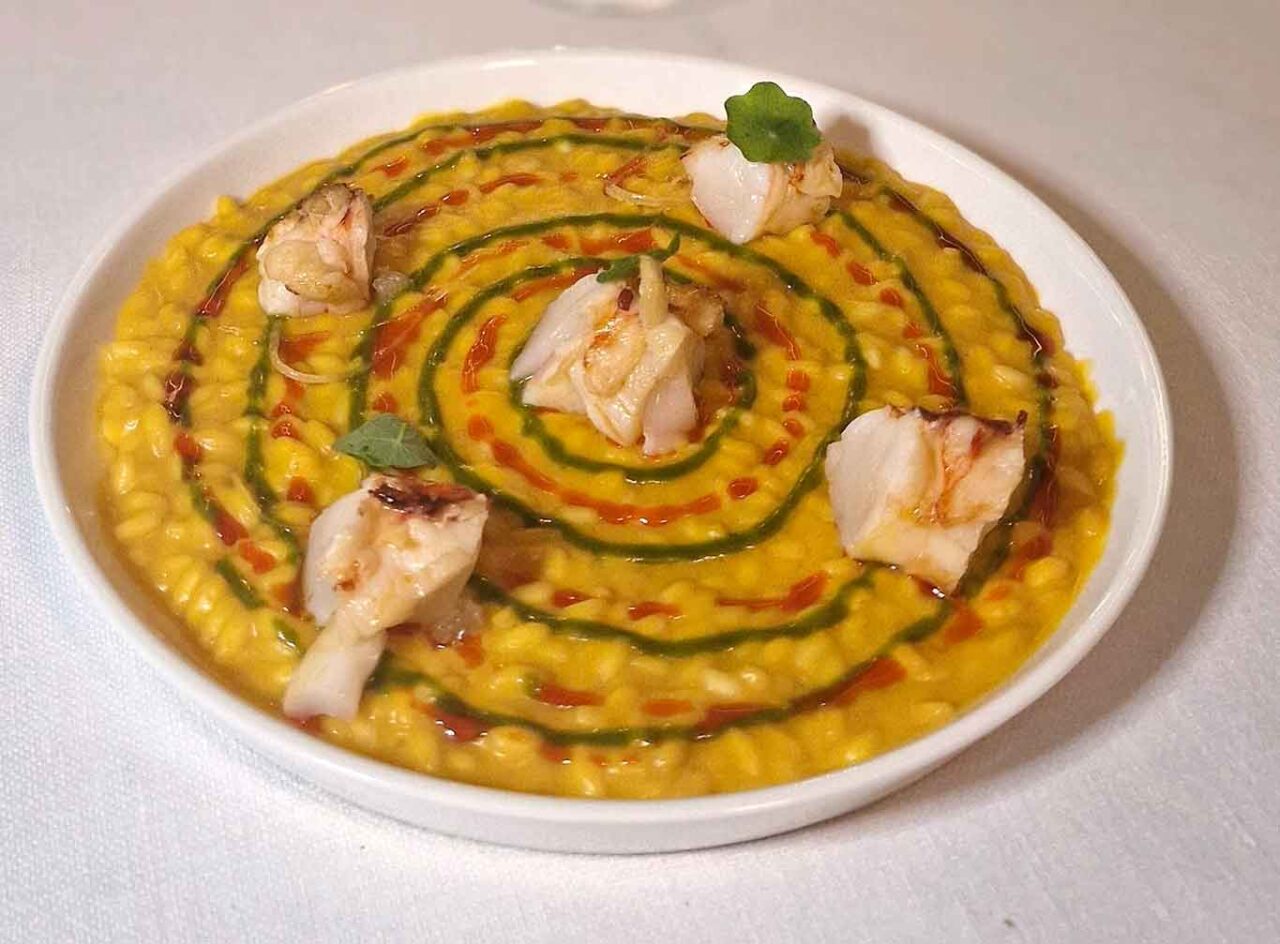 ristorante Luca's dell'hotel La Gemma a Firenze: risotto con astice