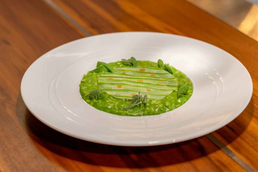 Scatto a Torino, la recensione dice ottimo risotto Carnaroli in verde