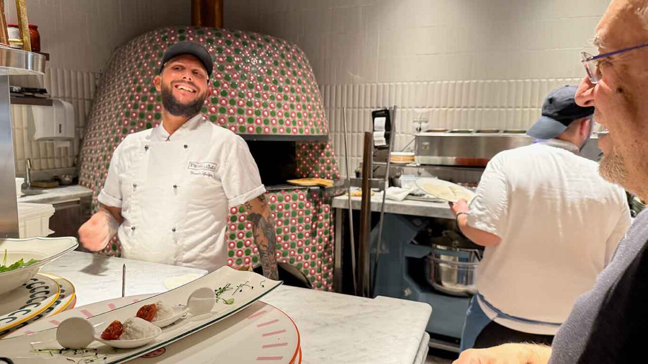 il forno a legna della pizzeria Vico di Enzo Coccia a Roma 