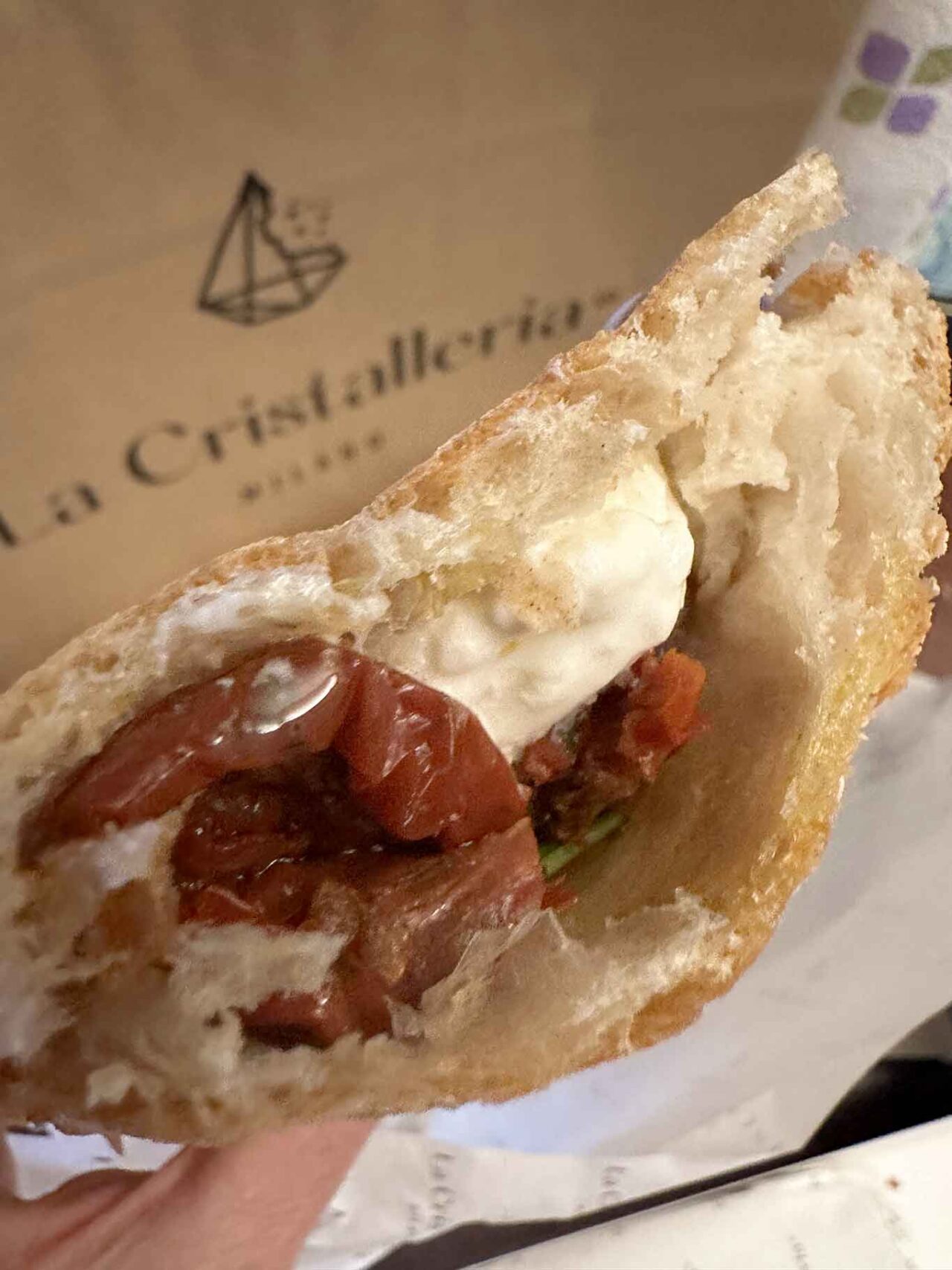 La Cristalleria a Milano panino Totò