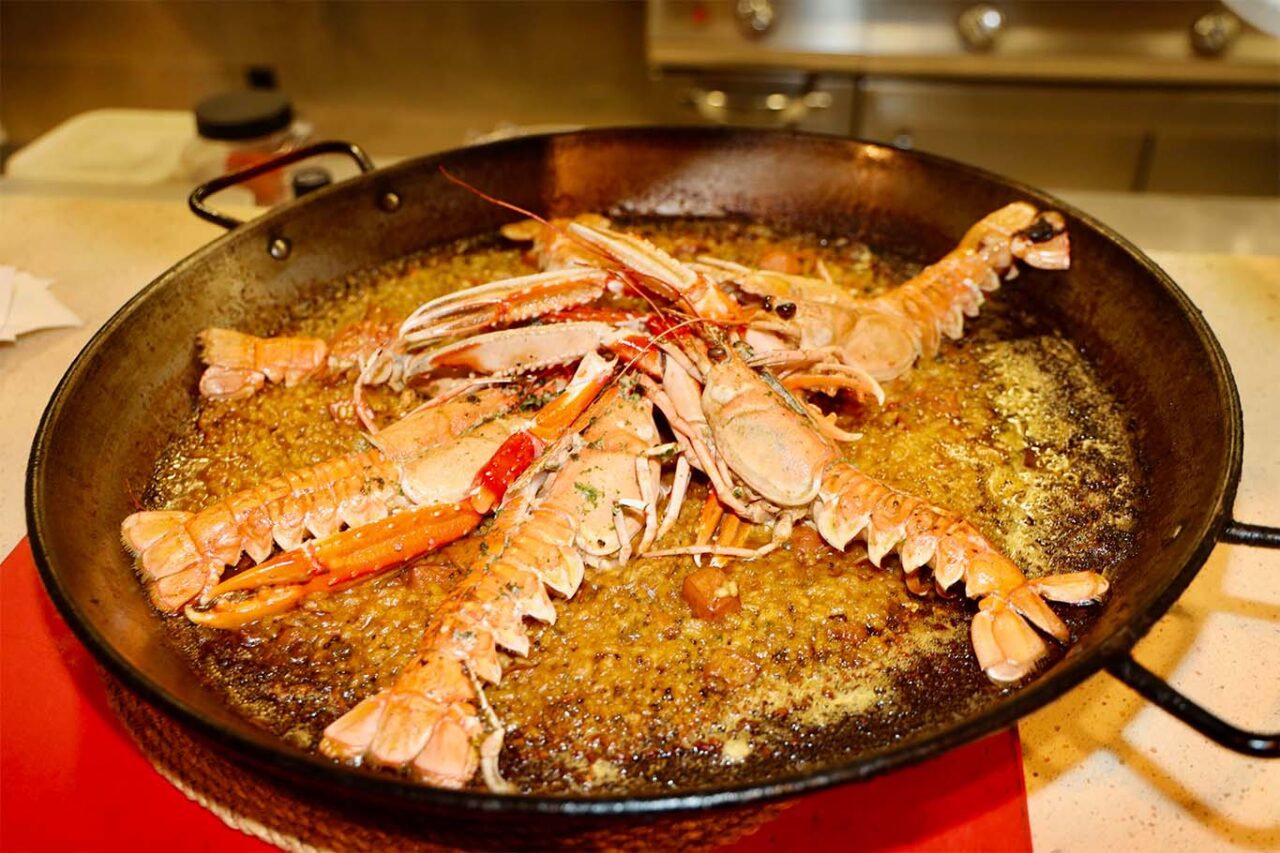 Paella Formentera scampi 