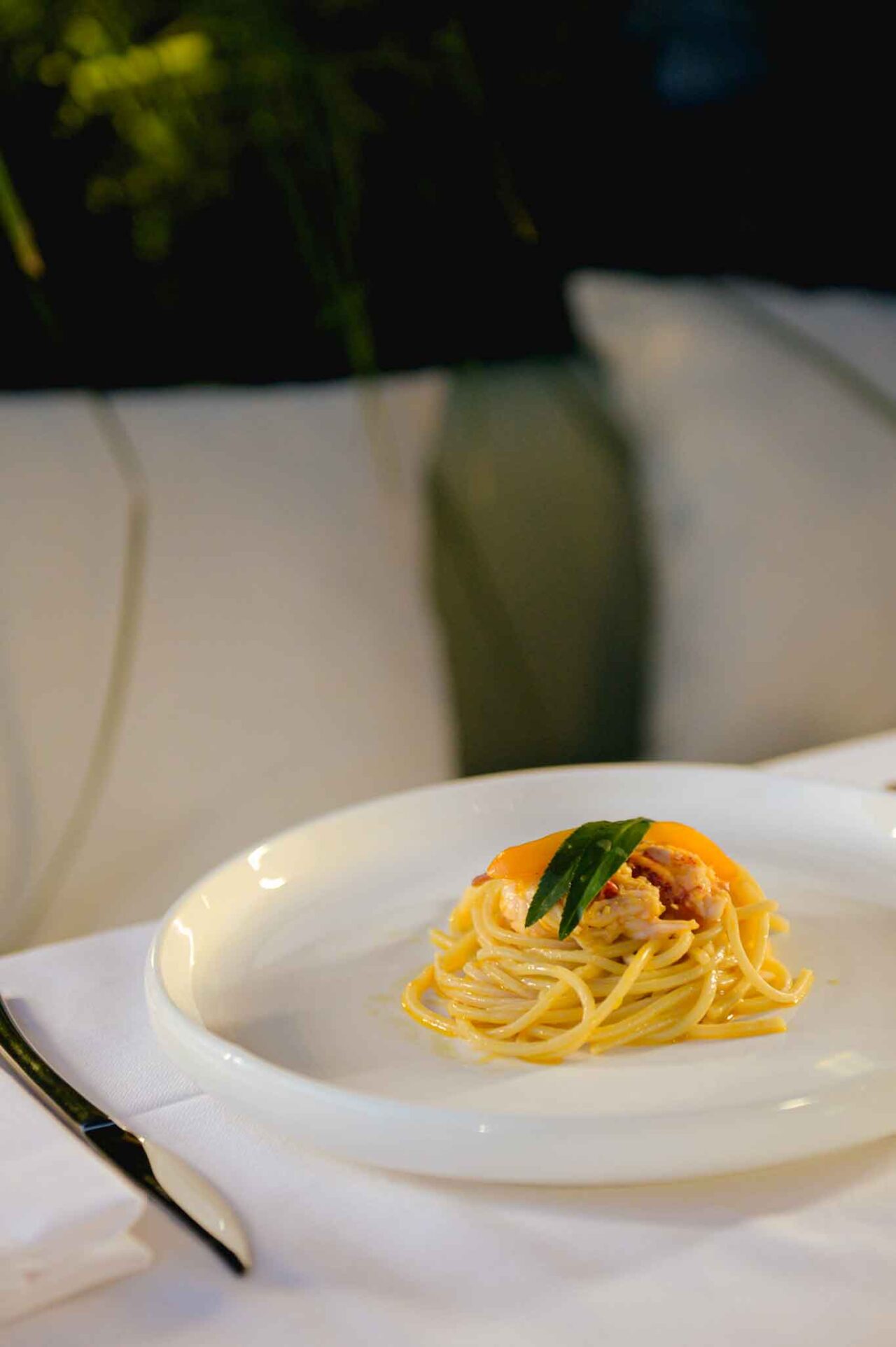 i tagliolini all'astice del ristorante Solum a Roma sull'Appia Antica