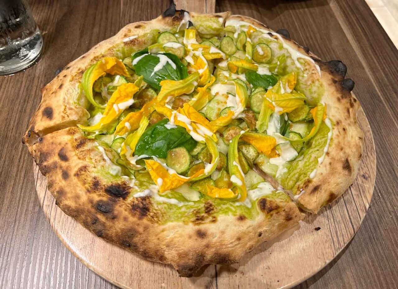 la pizza Nerano di Sasà Martucci a Caserta