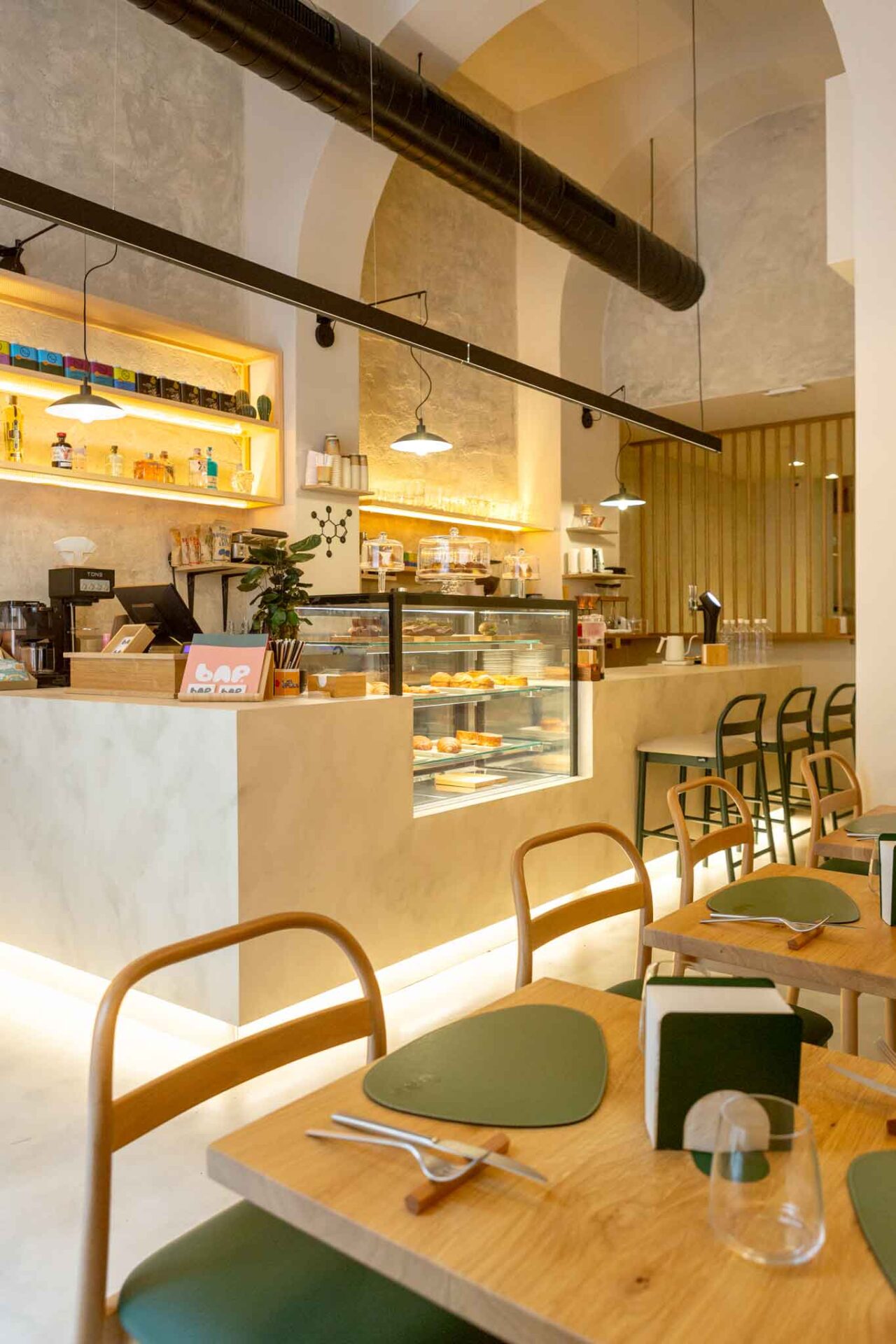 la sala di Bap specialty coffe pasticceria ristorante a Roma 