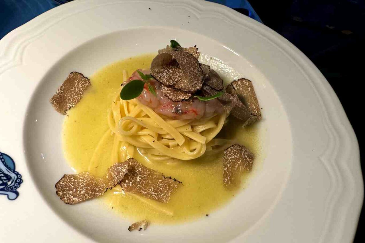 tagliolini gamberi tartufo