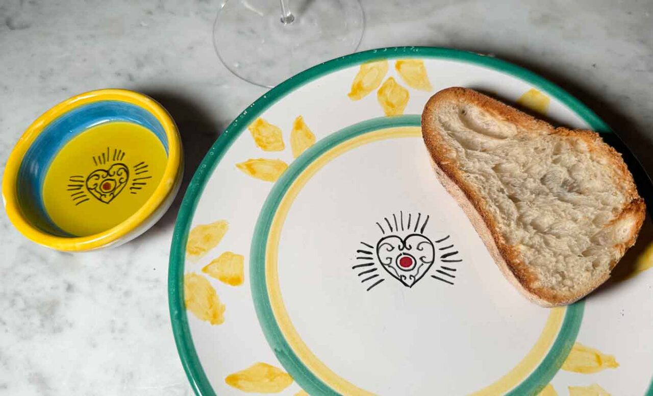 pane e olio della pizzeria Concettina ai Tre Santi a Capri