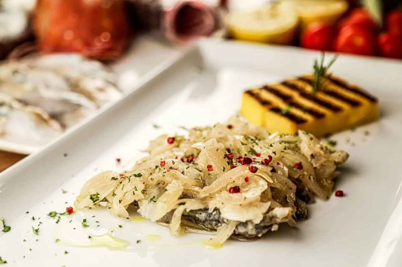 baccalà e sardine dell'Osteria Caorlotta a Firenze