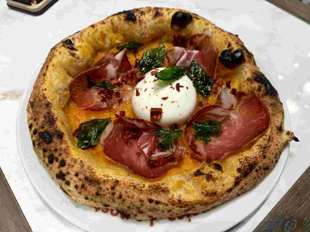 da zero ilano pizza burrata  capocollo