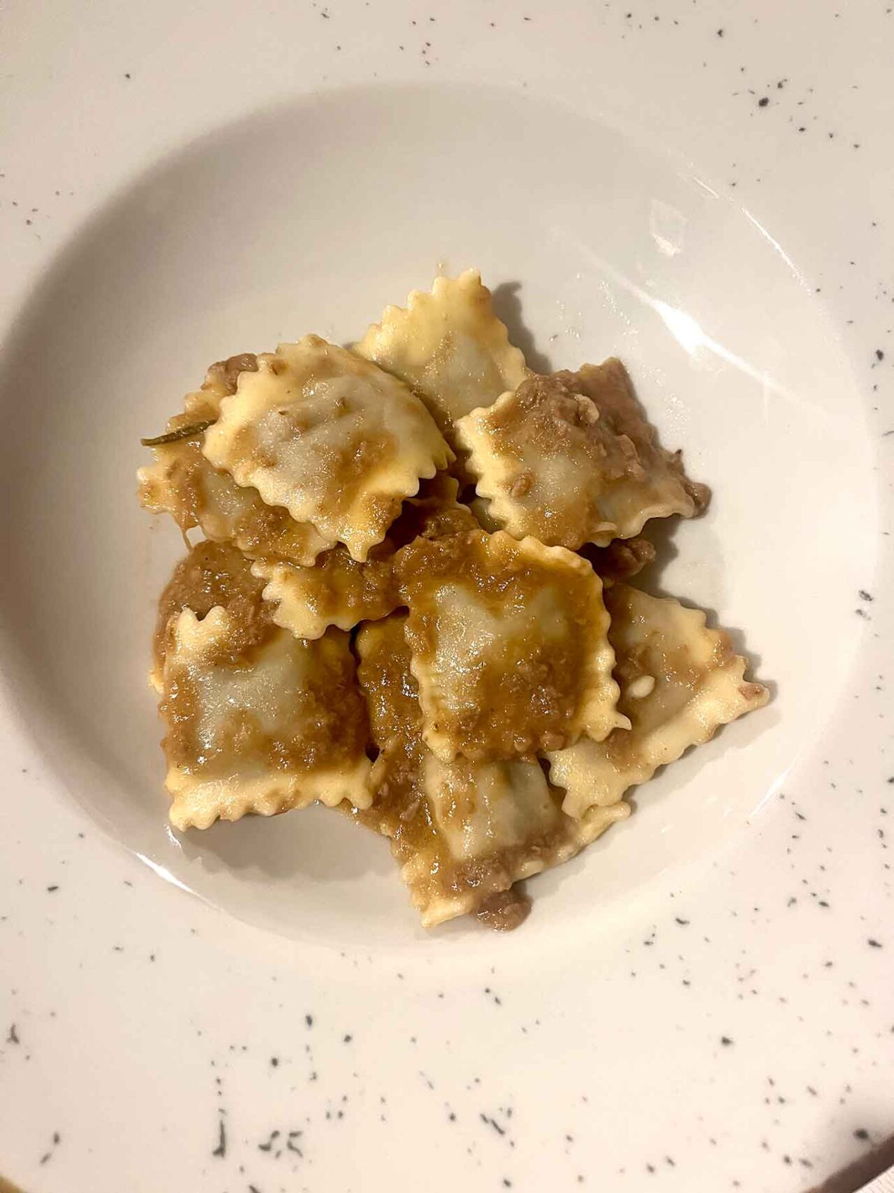 i ravioli di carne del ristorante Buscone a Varzi