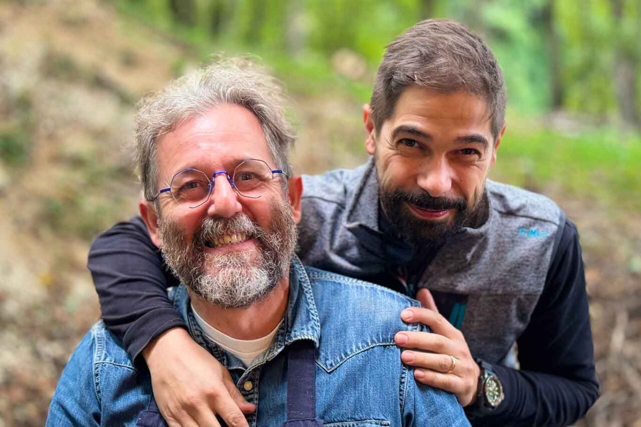 Tomei e Torsiello che hanno preparato la pecora con il tartufo di Colliano