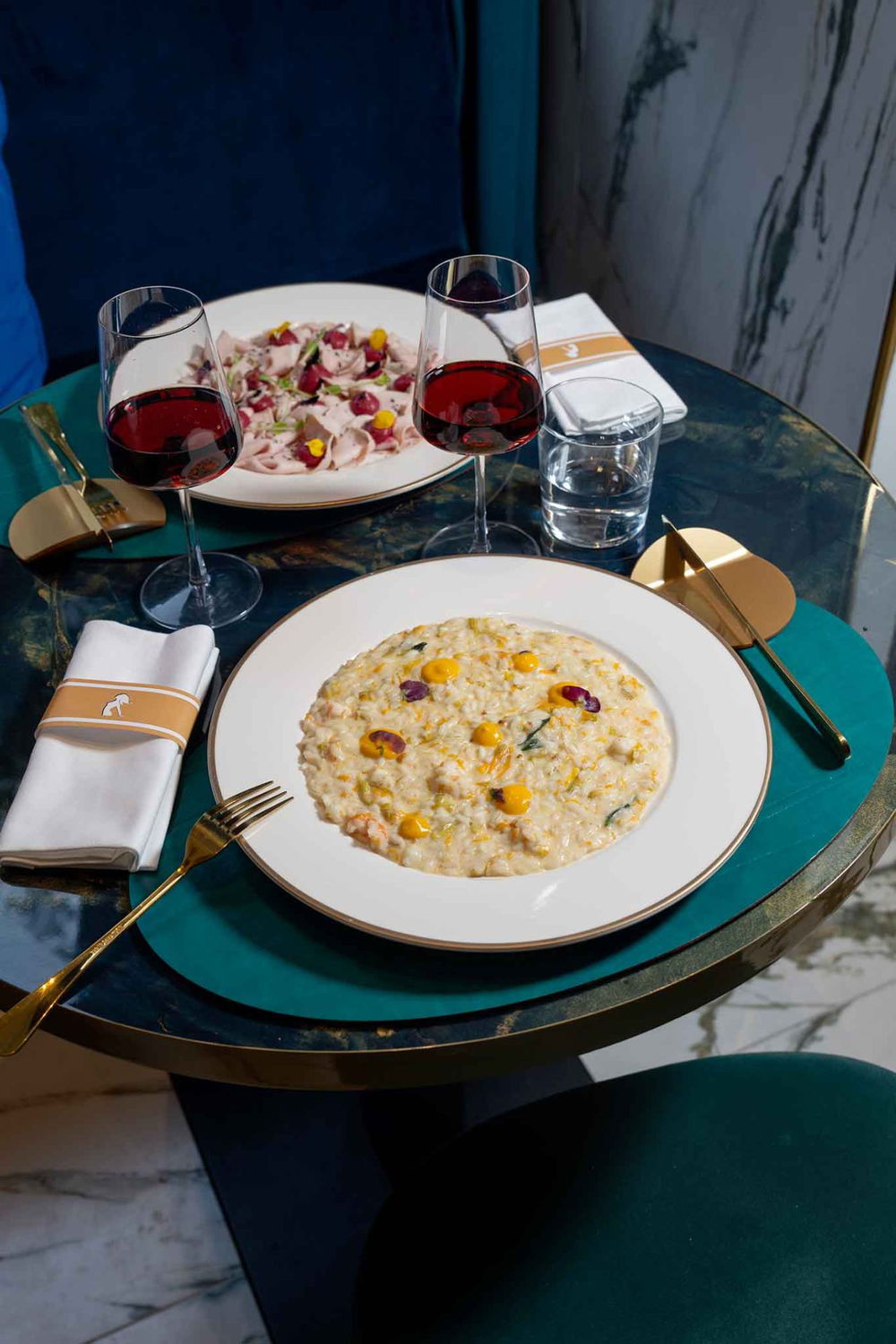 il risotto agli scampi del ristorante Esthetic Cafè a Milano 