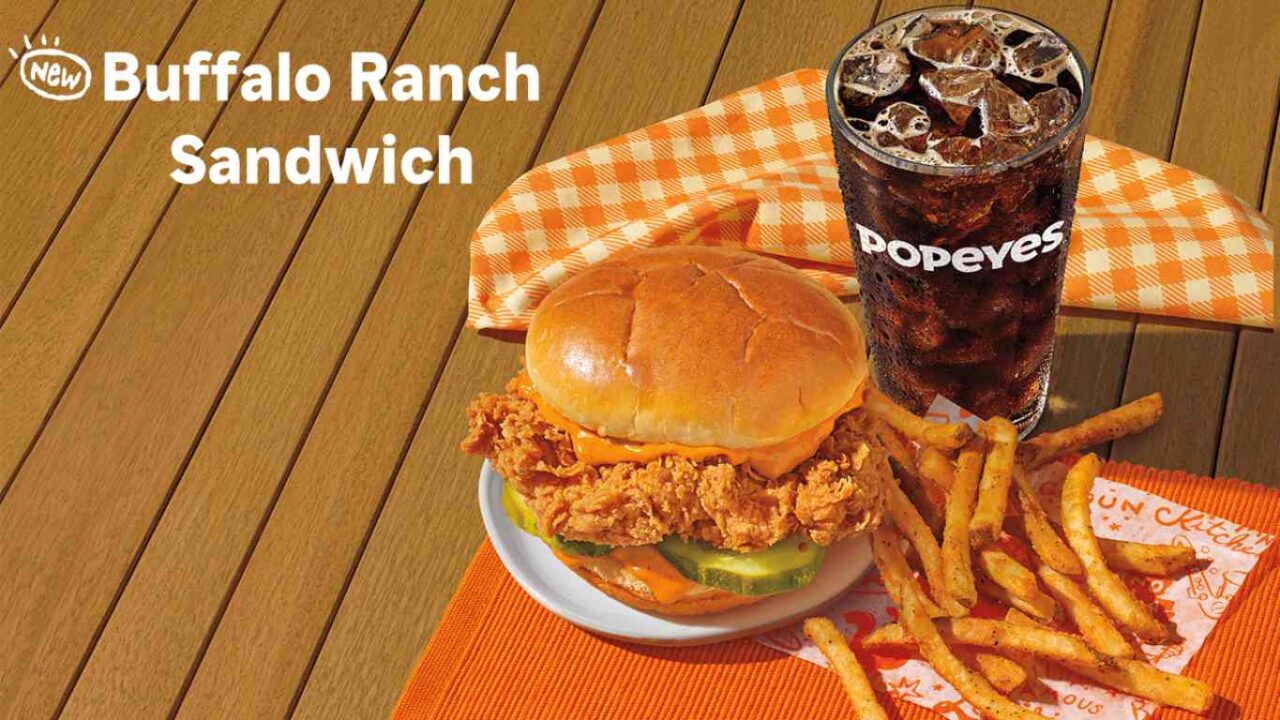 popeyes milano buffalo ranch sandwich
