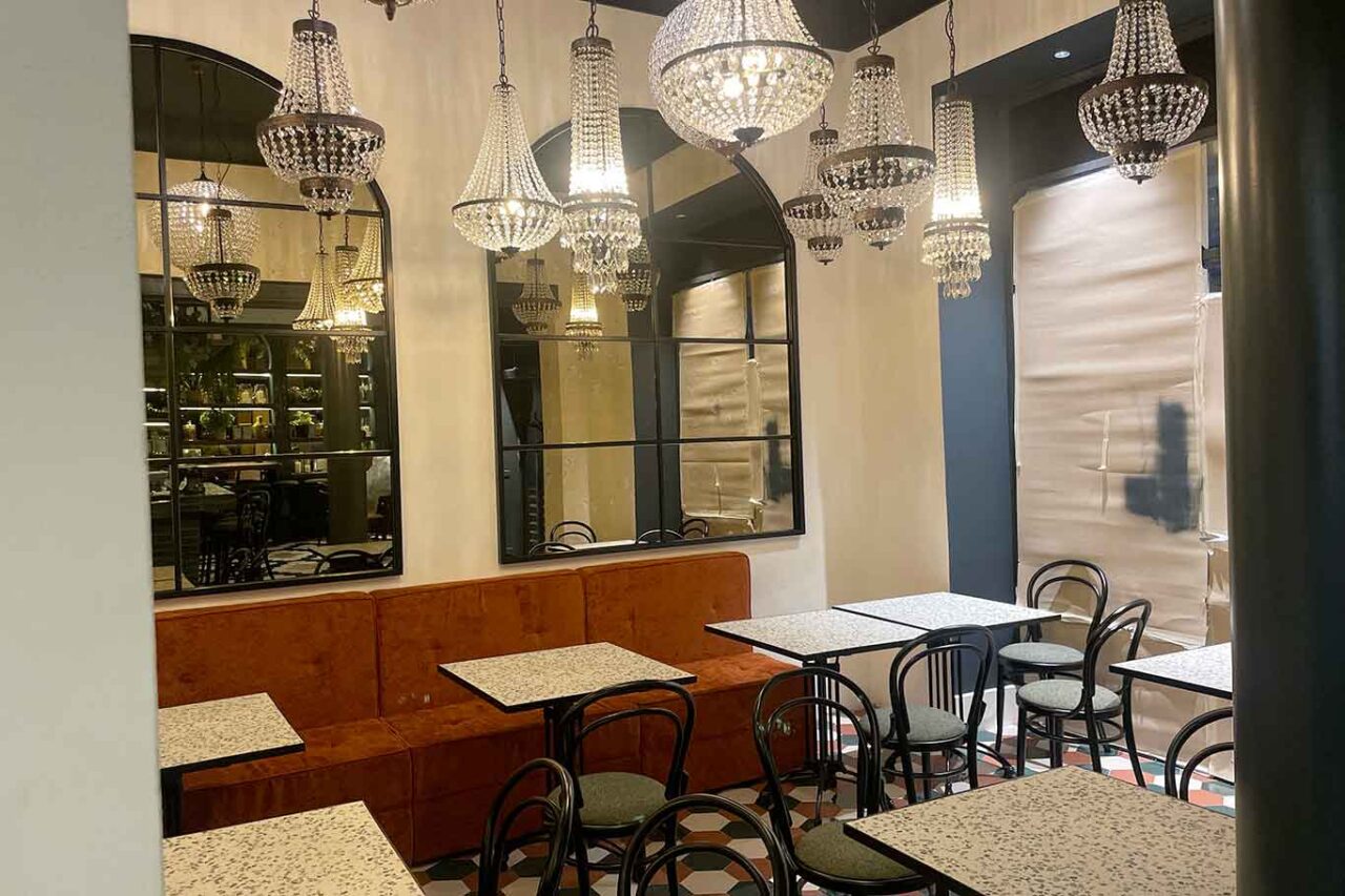 la sala del bistrot Da te Terrazza Calabritto a Milano 