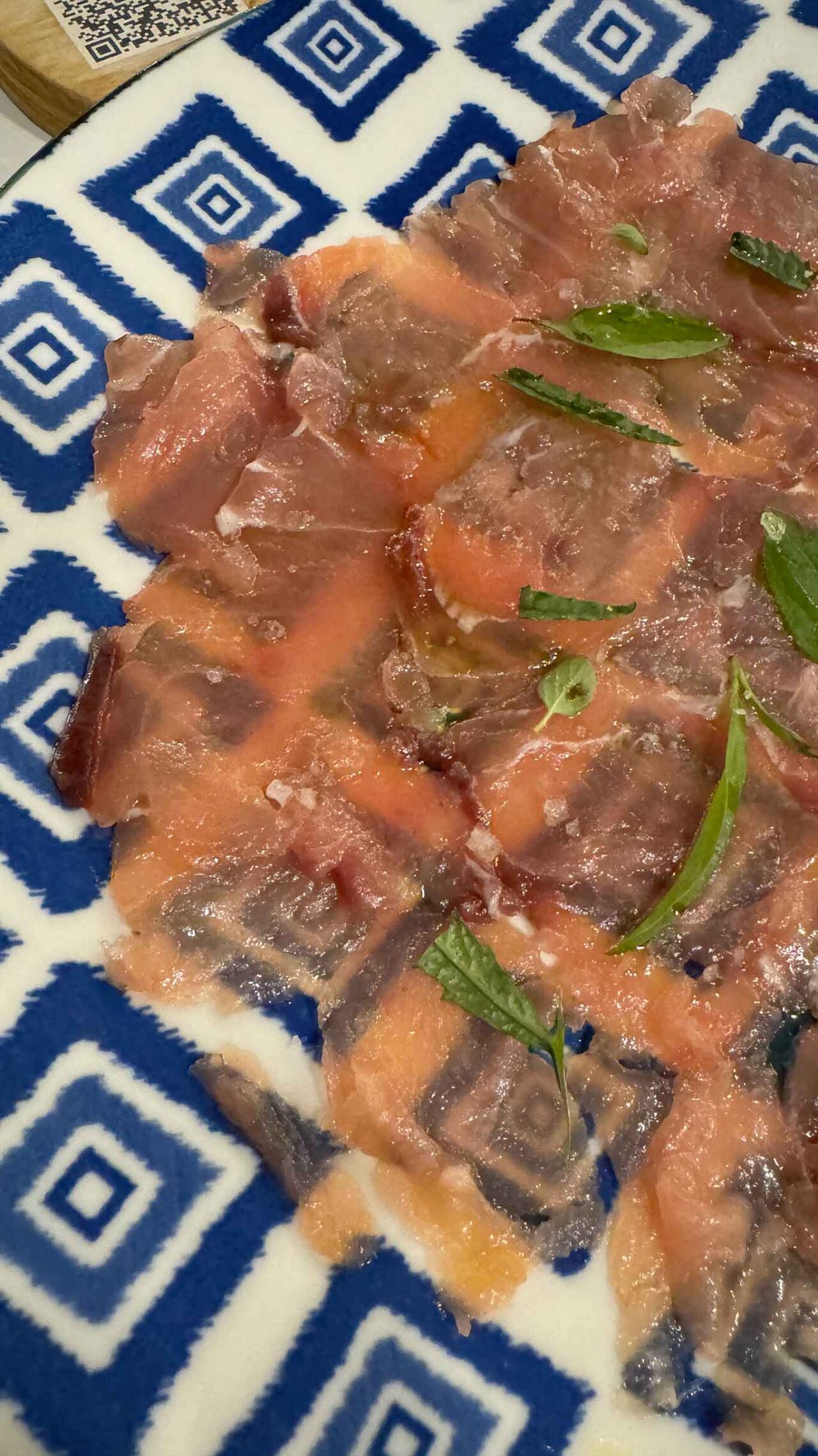 il carpaccio di pesce del bistrot di mare QuarantunoDodici a Fiumicino 