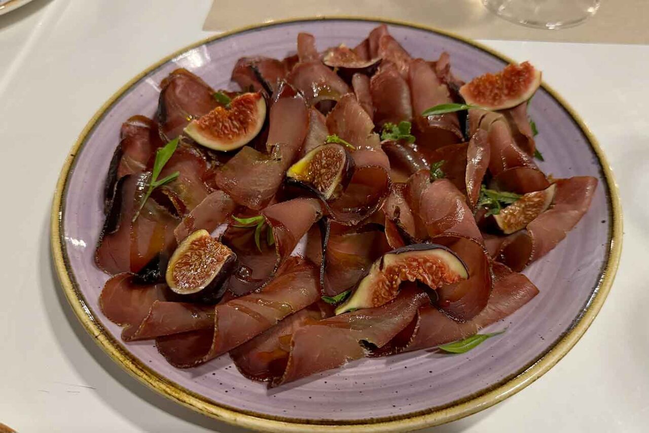 prosciutto e fichi al bistrot di mare QuarantunoDodici a Fiumicino 