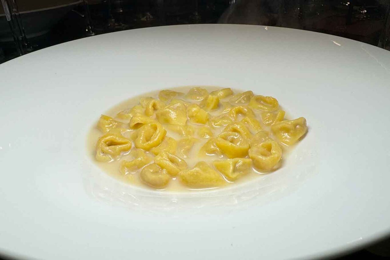 i tortellini alla cena al Castello di Rocca Cilento per Entroterra 2024