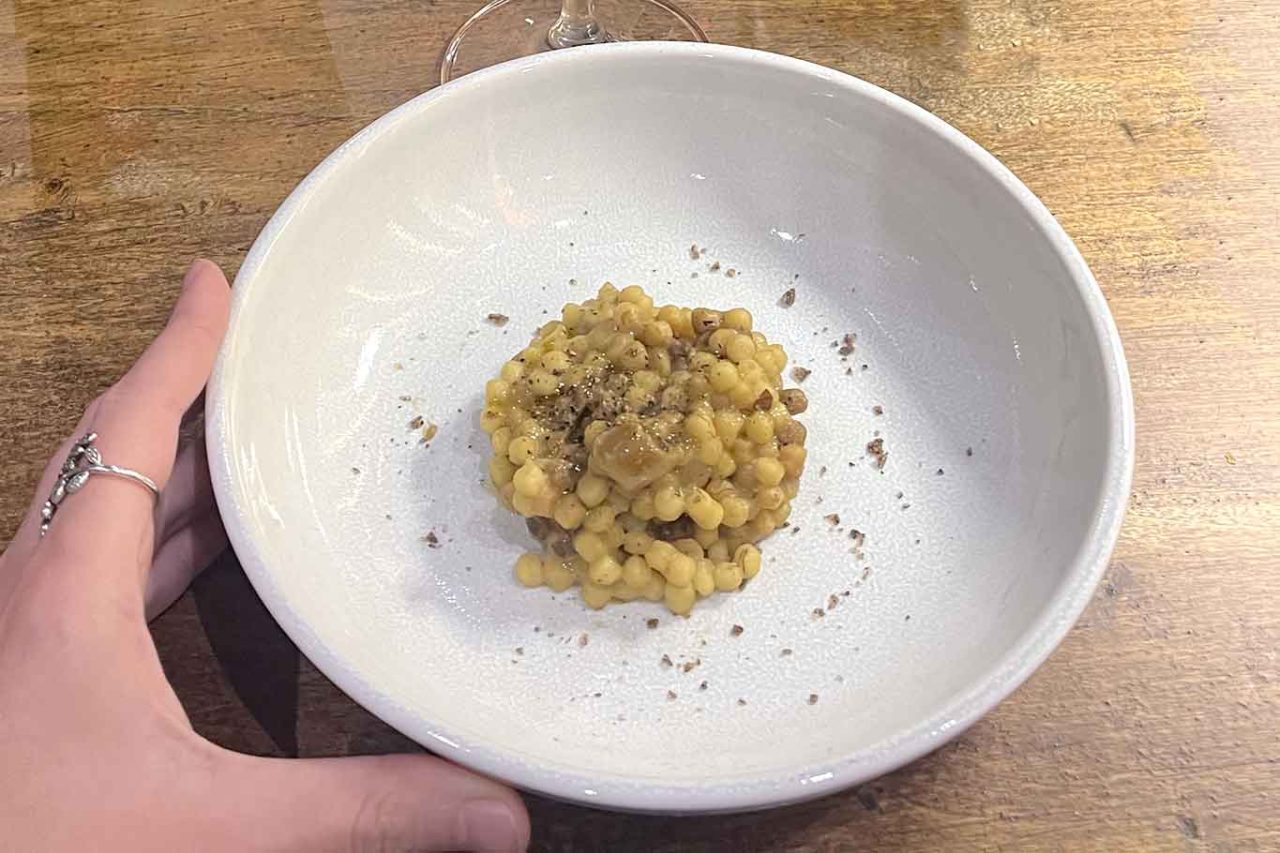 la fregola dell'osteria contemporanea Mesticanza a Roma 