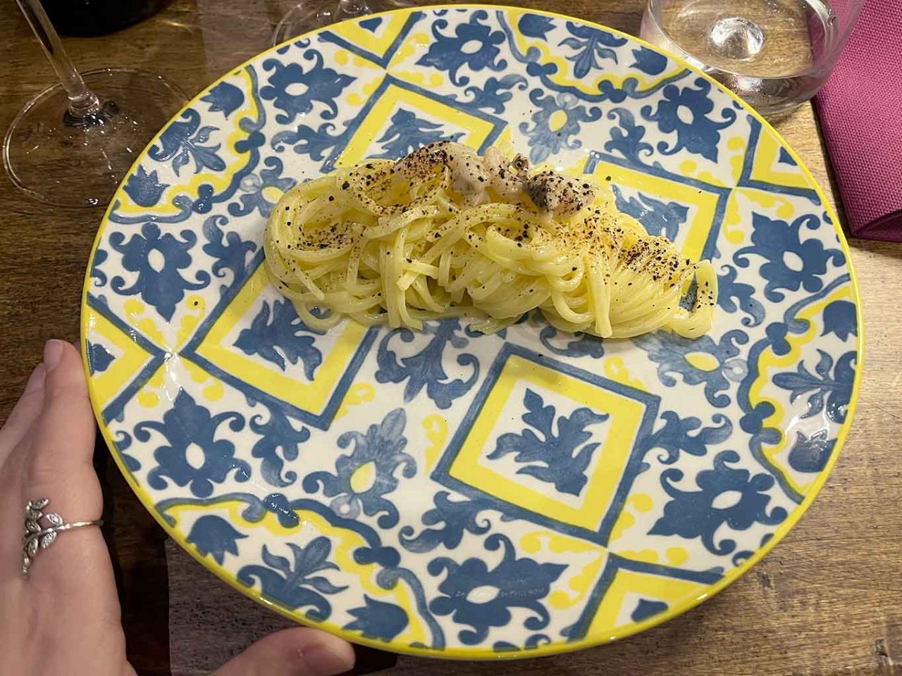 i tagliolini dell'osteria contemporanea Mesticanza a Roma 