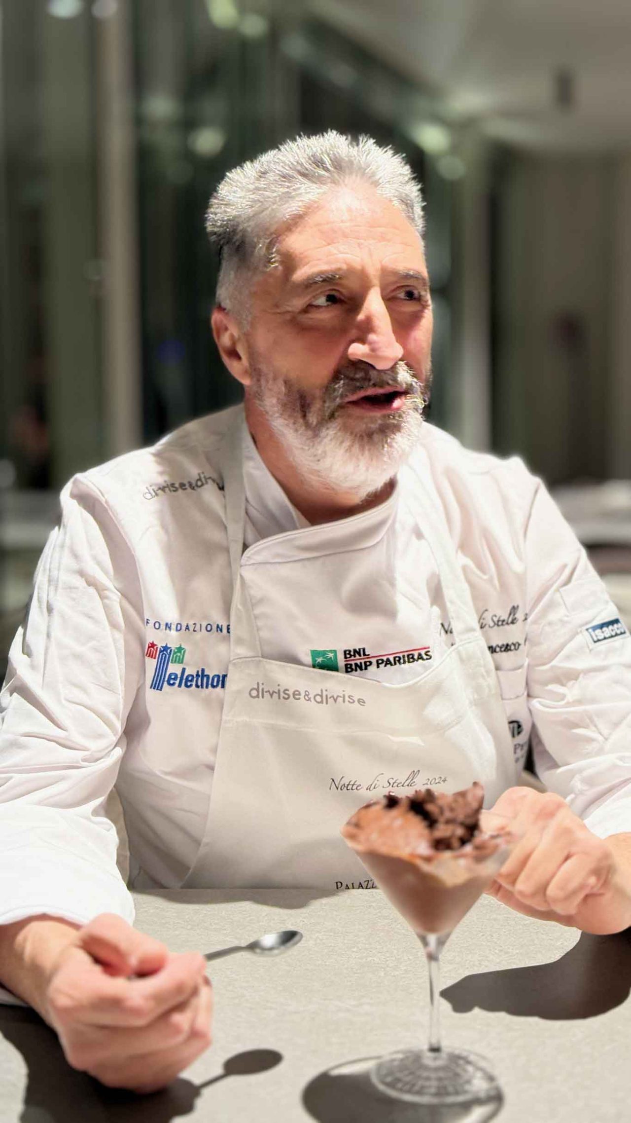 Raffaele Del Verme a Notte di Stelle 2024 per Fondazione Telethon a Palazzo Petrucci 