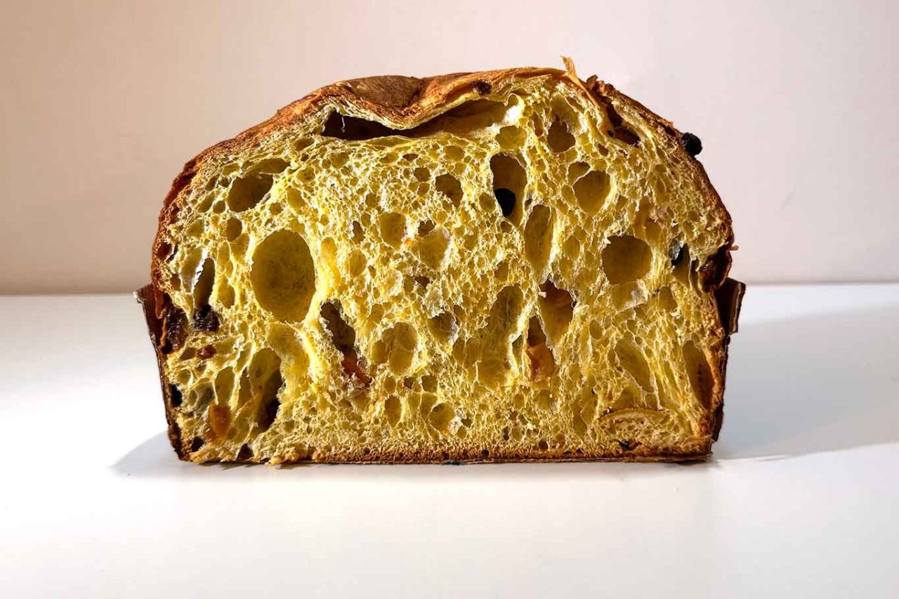 classifica Scatti di Gusto migliore panettone artigianale tradizionale in assoluto 2024: alveoli di Ciacco