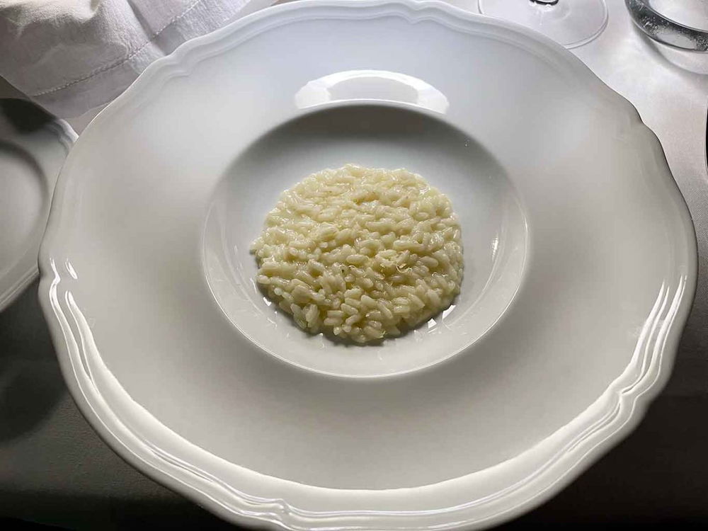 risotto al limone del ristorante Tramae dell'hotel Palazzo Talìa a Roma 