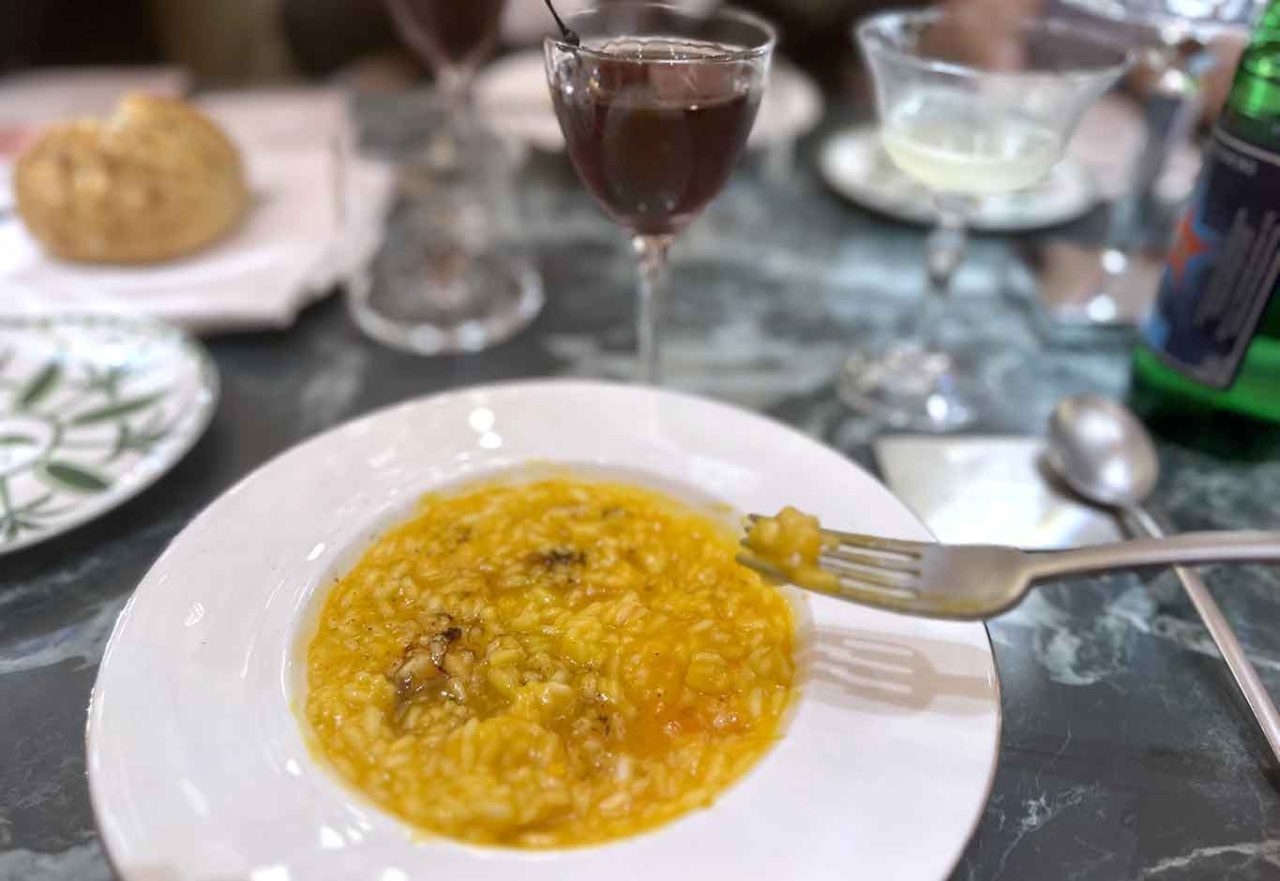 il risotto del ristorante vegano La Jungle De Plein a Milano