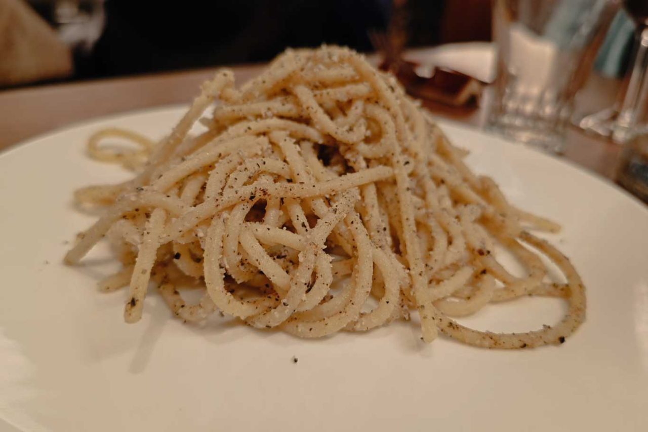 Cacio e pepe asciutta di Salvatore Tassa