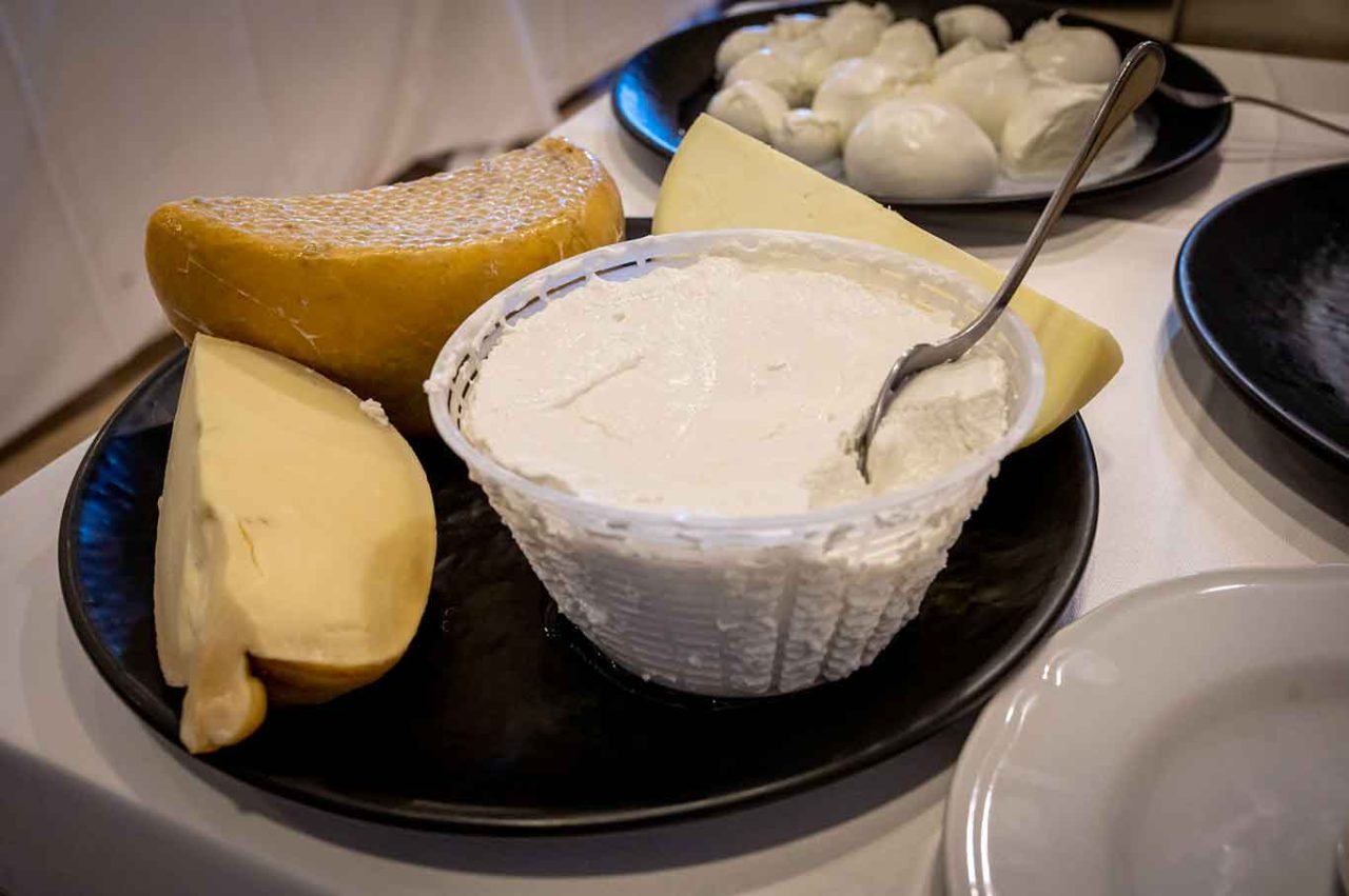 la ricotta di bufala di Tenuta Anasita