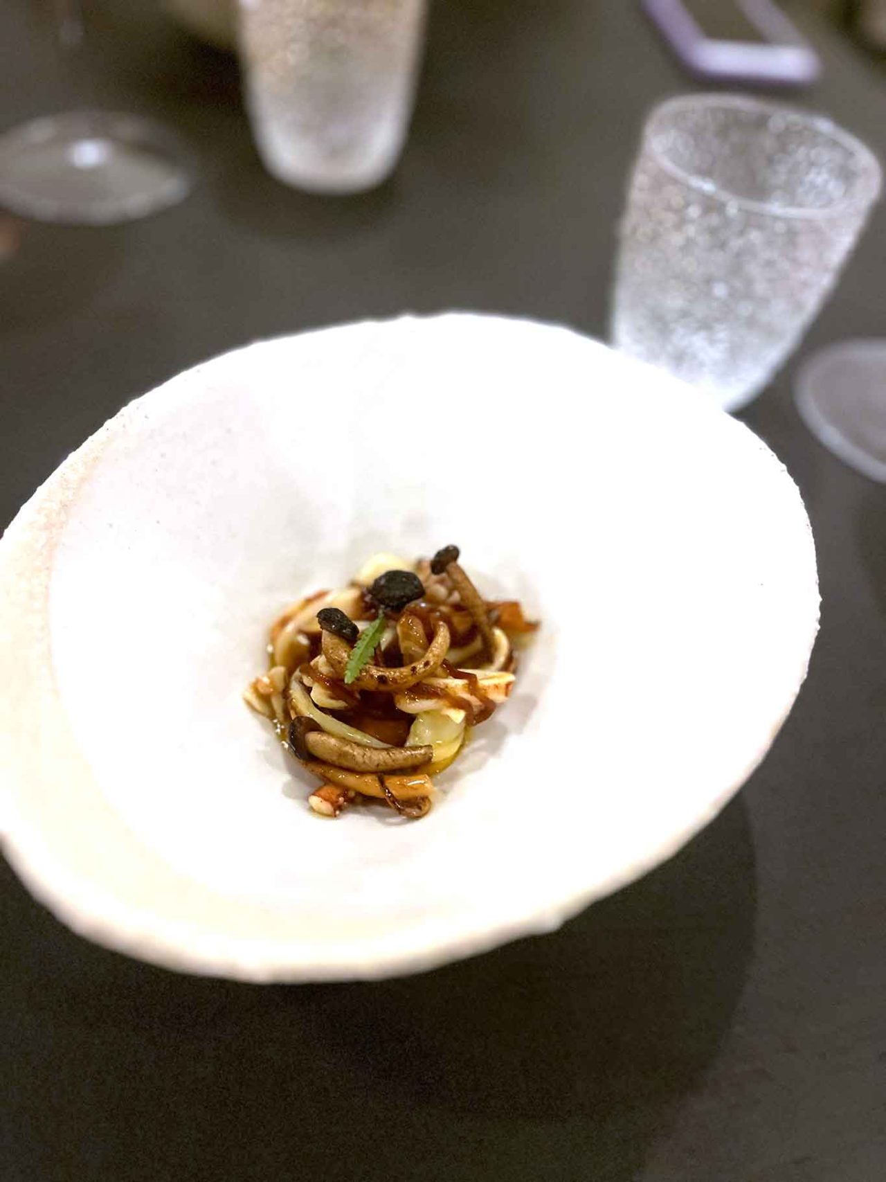 i totani e funghi del ristorante Ego a Roma 