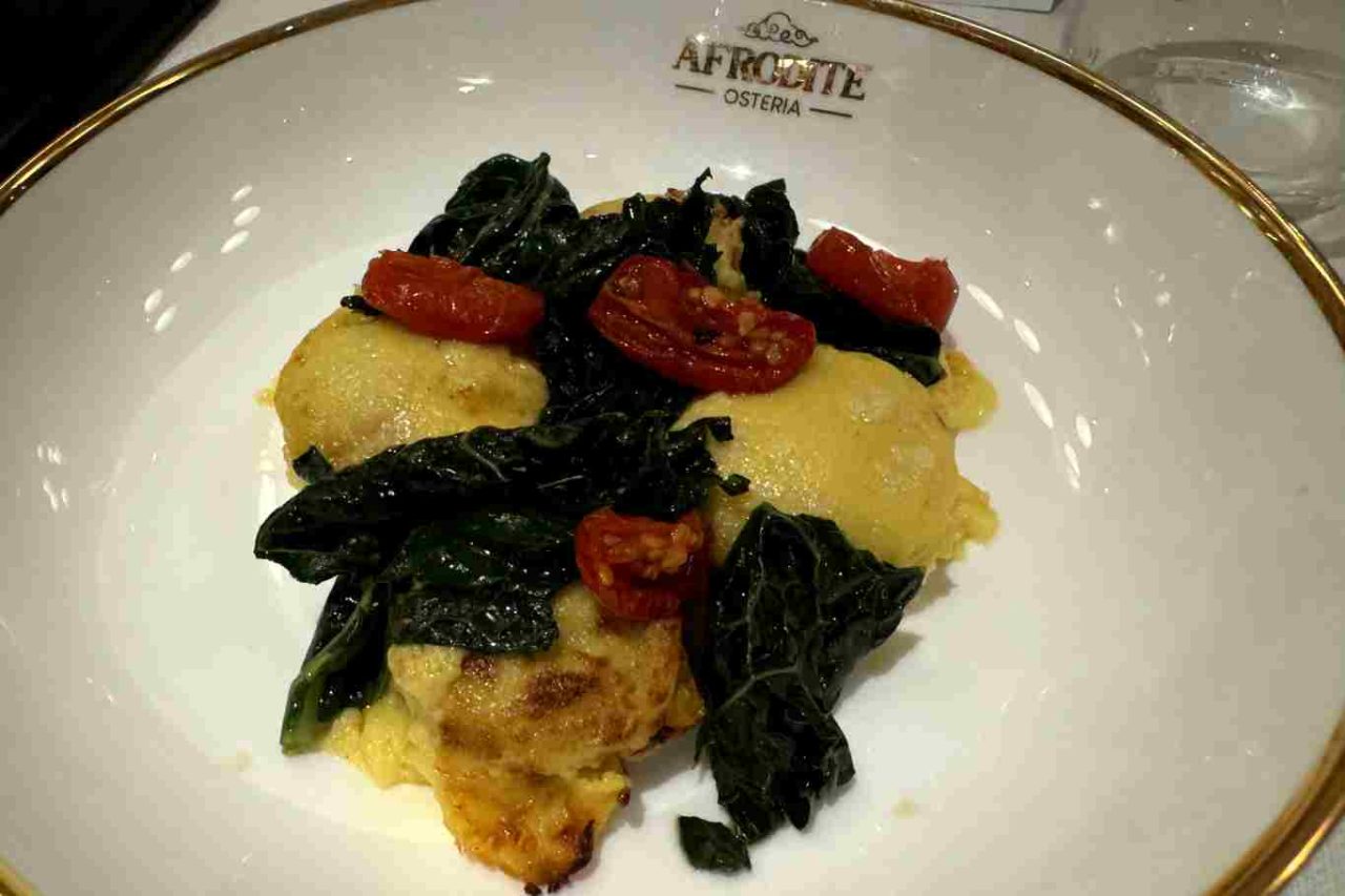 ristorante osteria afrodite milano gnocco gratinato