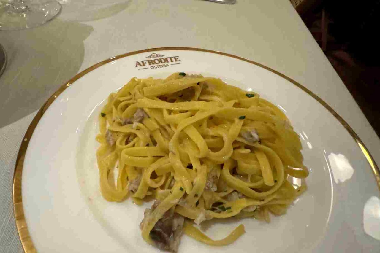 ristorante osteria afrodite milano tagliatella tartufo