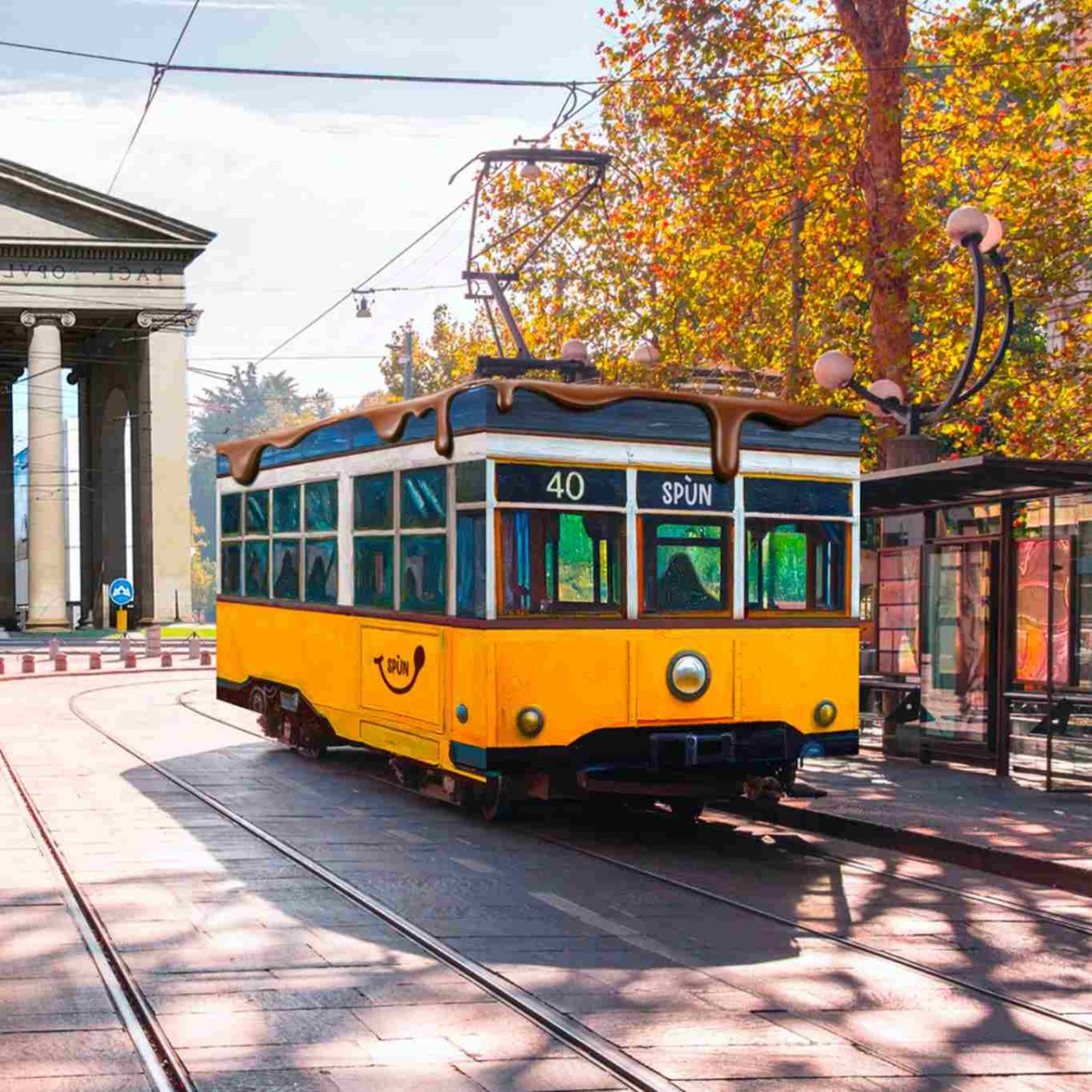 spun tiramisu milano tram
